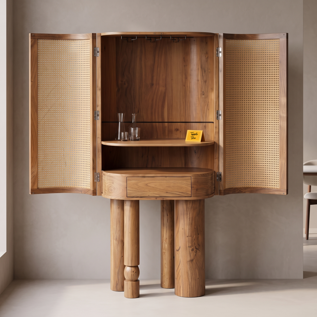 Alden Fern Bar Cabinet — Lifestyle angle 1