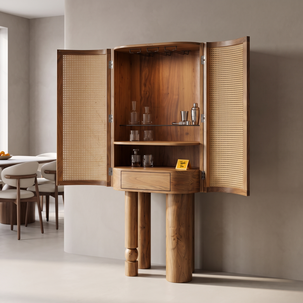 Alden Fern Bar Cabinet — Lifestyle angle 2