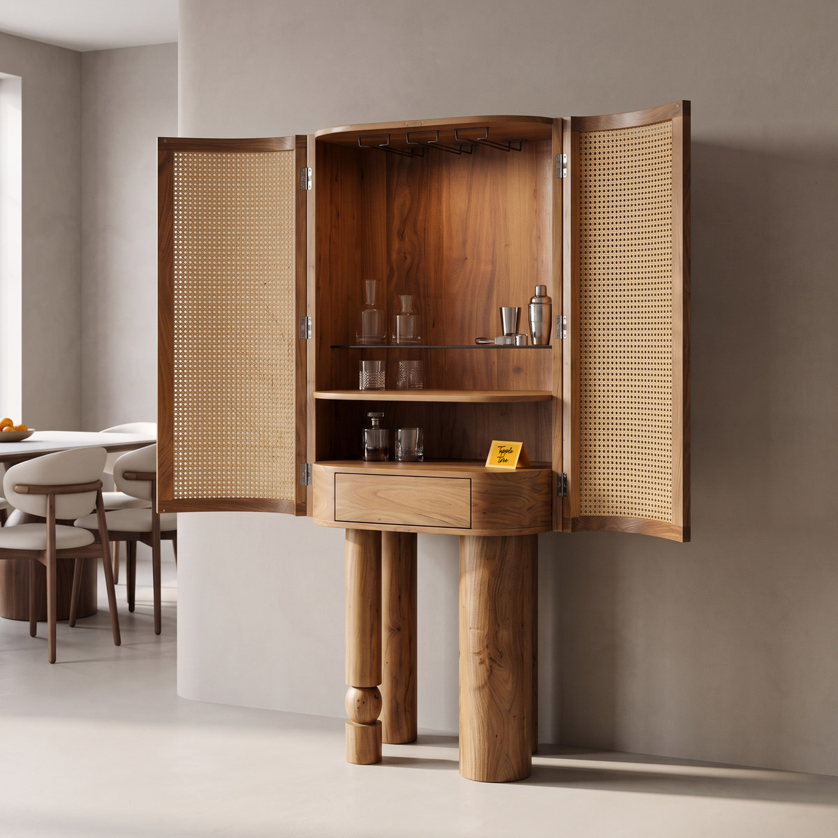 Alden Fern Bar Cabinet — Lifestyle angle 2