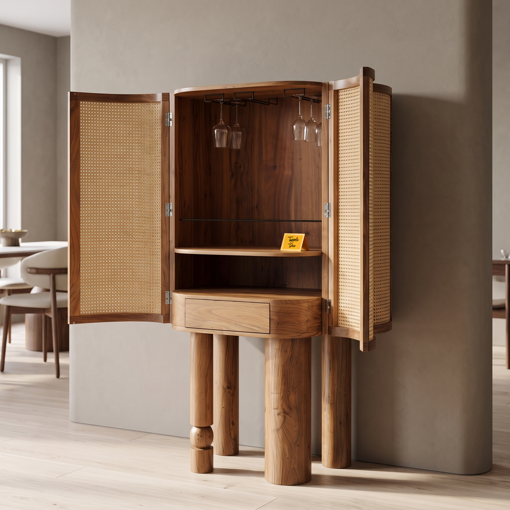 Alden Fern Bar Cabinet — Lifestyle angle 3