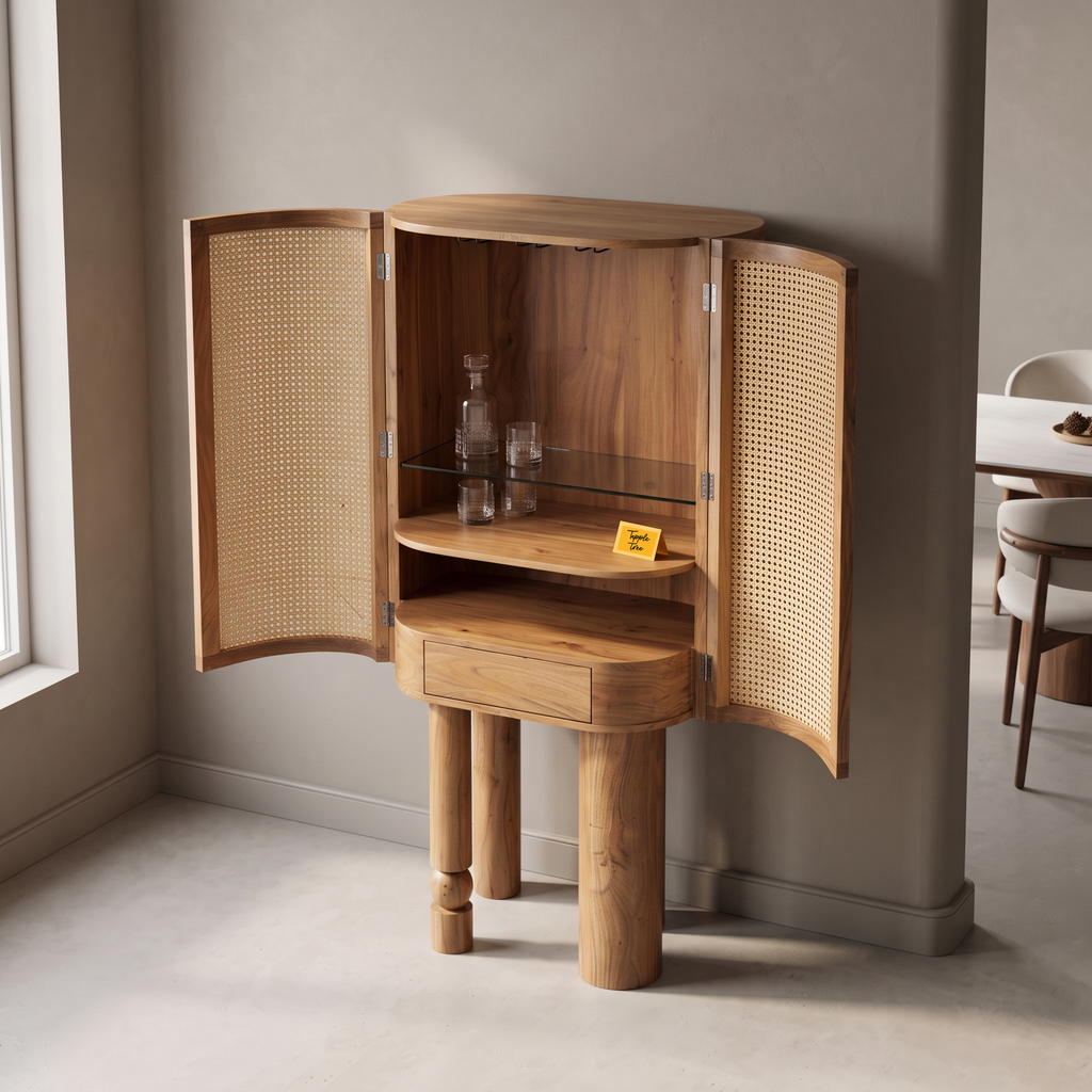 Alden Fern Bar Cabinet — Lifestyle angle 4