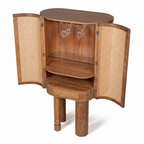 Alden Fern Bar Cabinet — White background angle 4