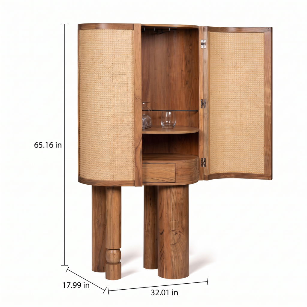 Alden Fern Bar Cabinet — Dimensions