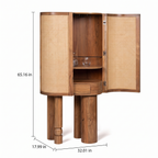 Alden Fern Bar Cabinet — Dimensions