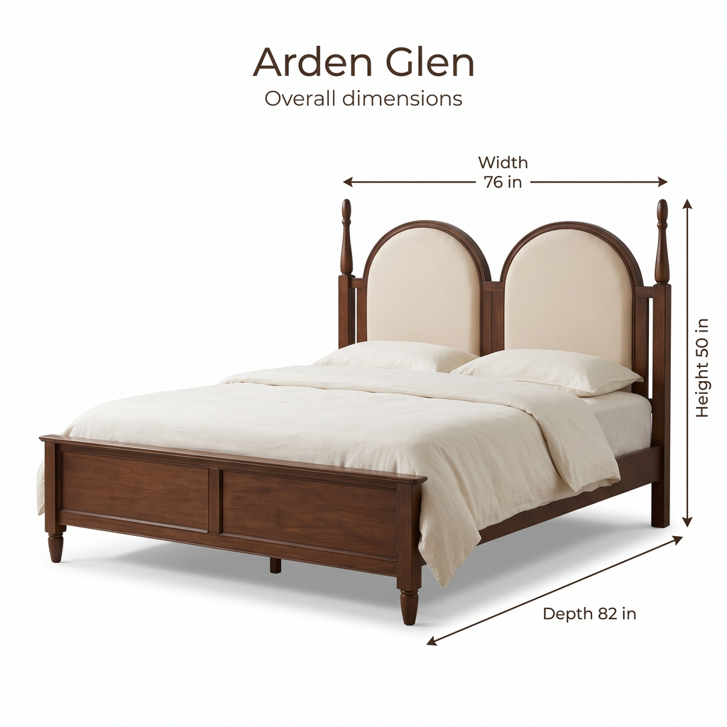 Arden Glen Bed — Dimensions