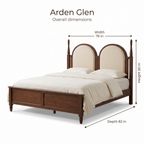 Arden Glen Bed — Dimensions