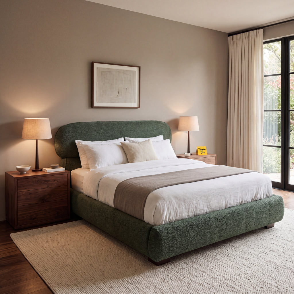 Arden Heath Bed — main lifestyle hero