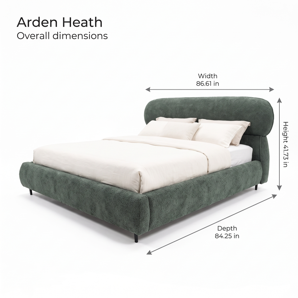 Arden Heath Bed — Dimensions