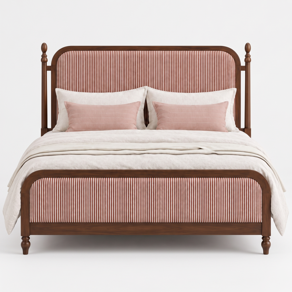 Arden Field Bed — White background angle 1