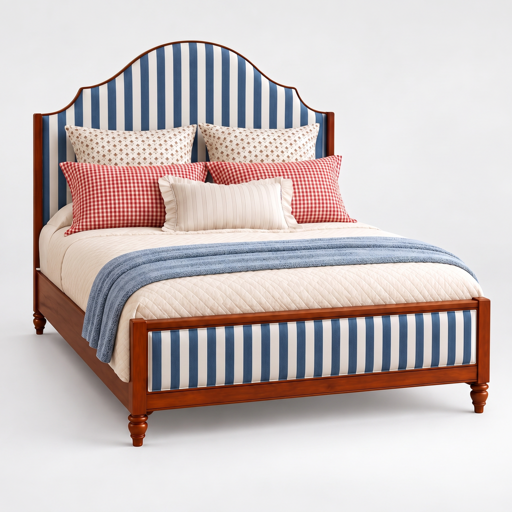 Arden Bay Bed — White background angle 2