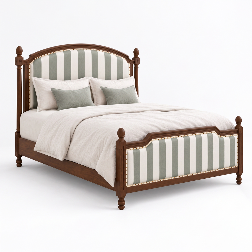 Arden Shore Bed — White background angle 2