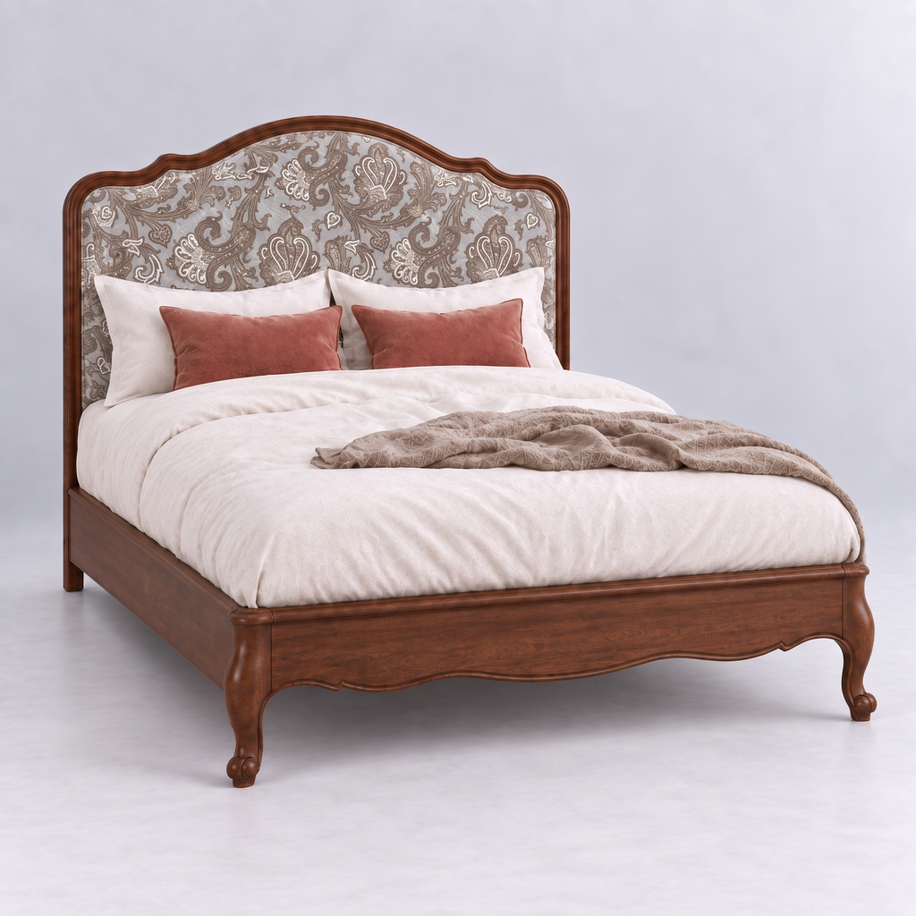 Arden Hill Bed — White background angle 2