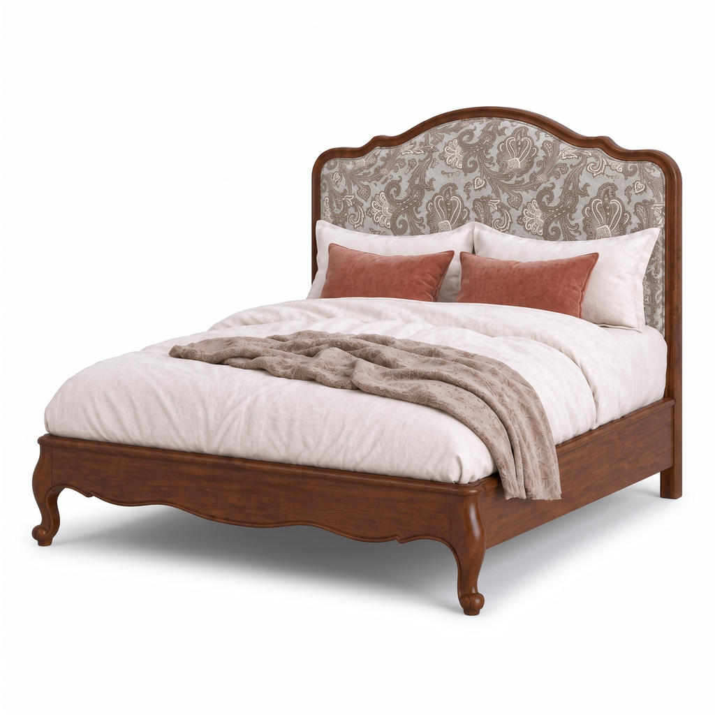 Arden Hill Bed — White background angle 3