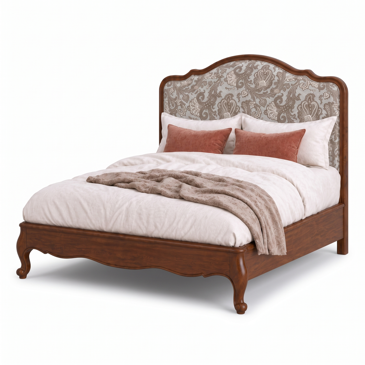 Arden Hill Bed — White background angle 3