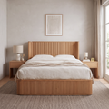 Arden Stone Bed — main lifestyle hero