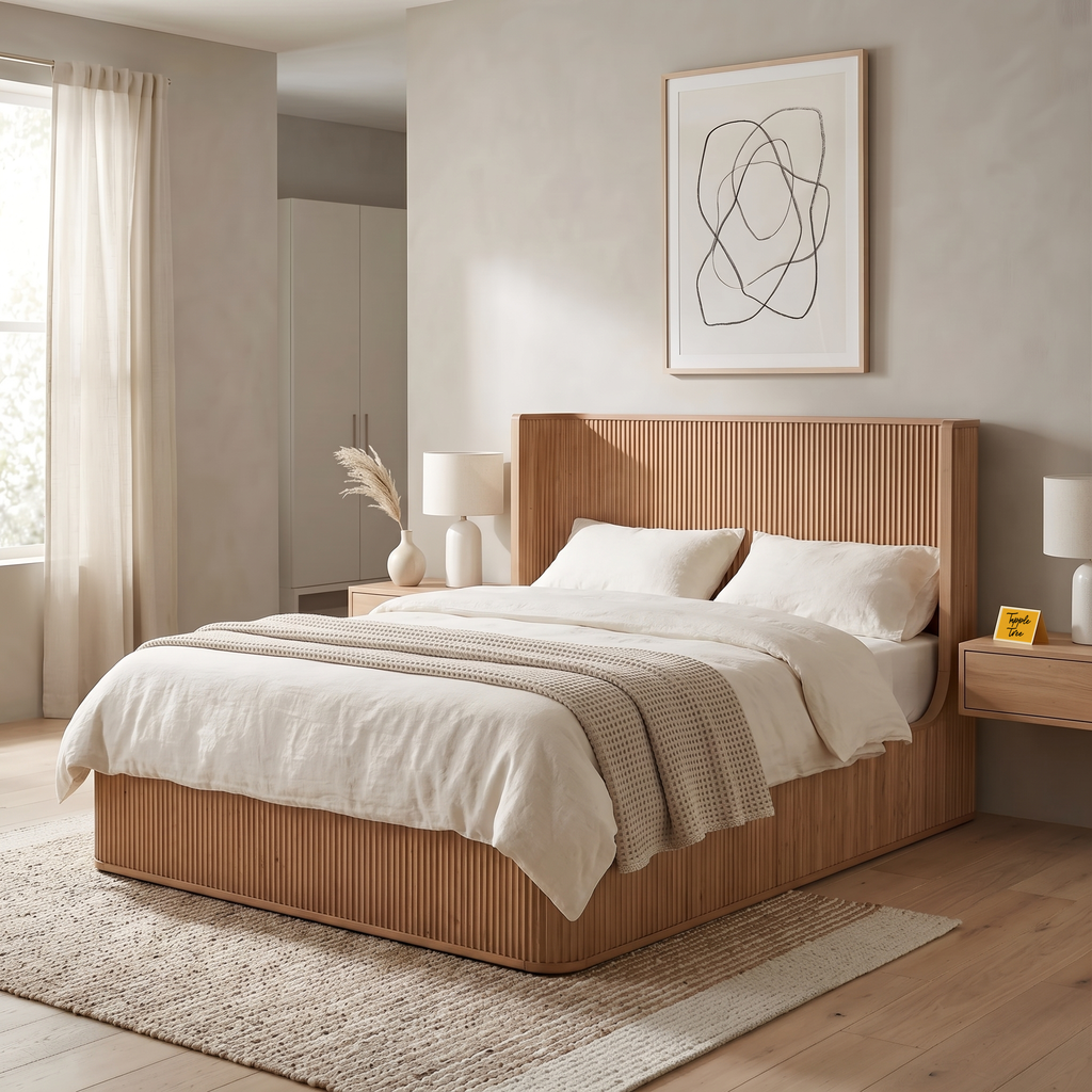 Arden Stone Bed — Lifestyle angle 3