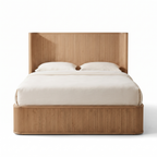 Arden Stone Bed — White background angle 1