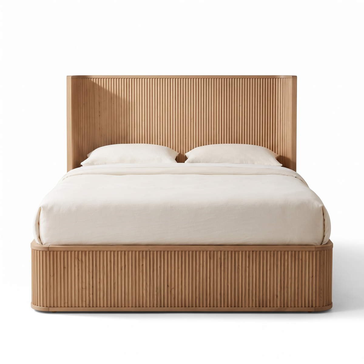 Arden Stone Bed — White background angle 1
