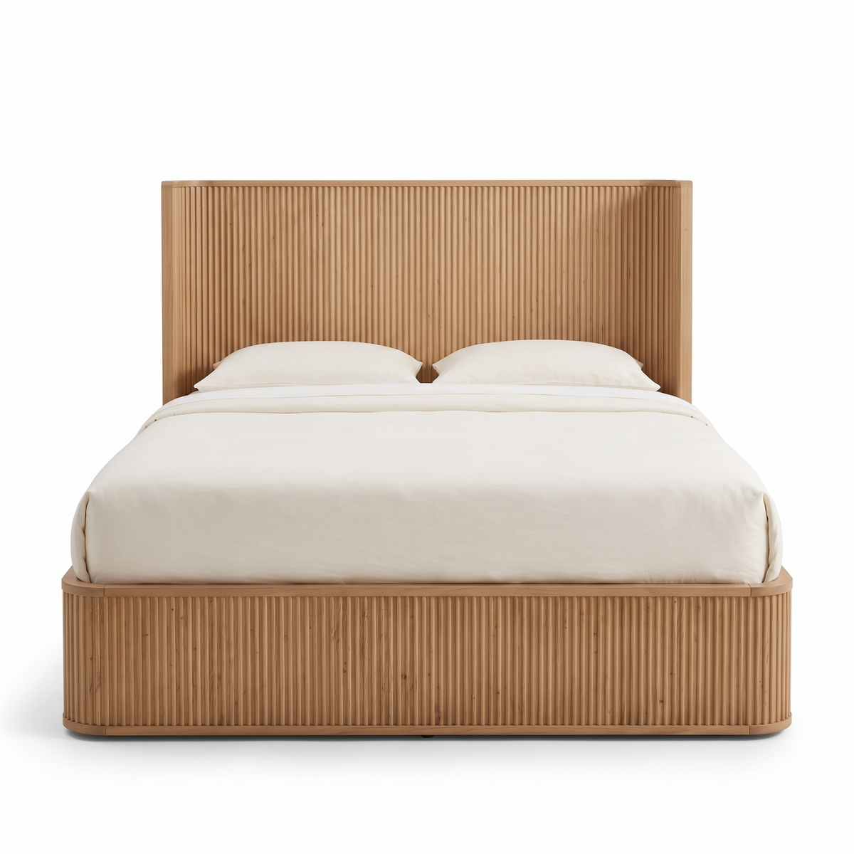 Arden Stone Bed — White background angle 4