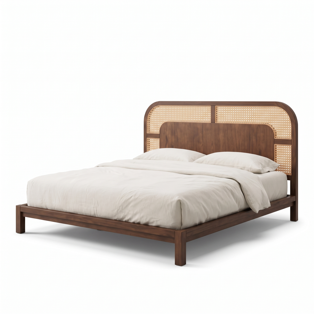 Ashford Vale Bed — White background angle 3