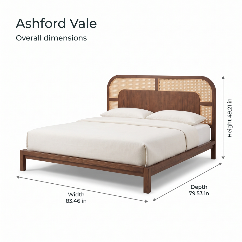 Ashford Vale Bed — Dimensions