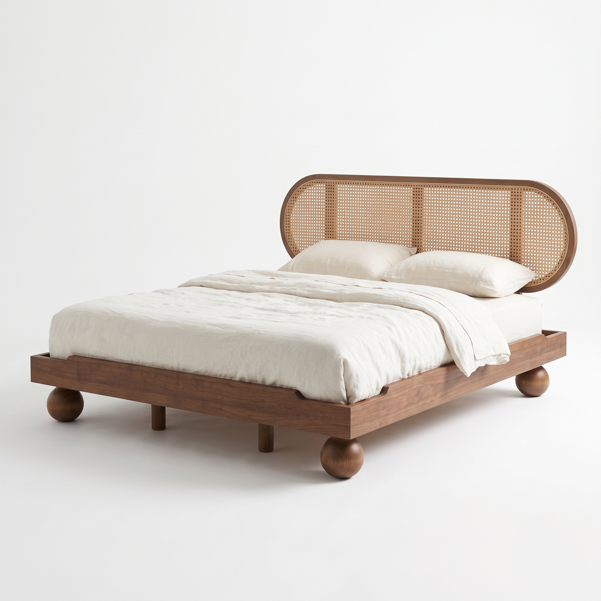 Ashford Grove Bed — White background angle 3