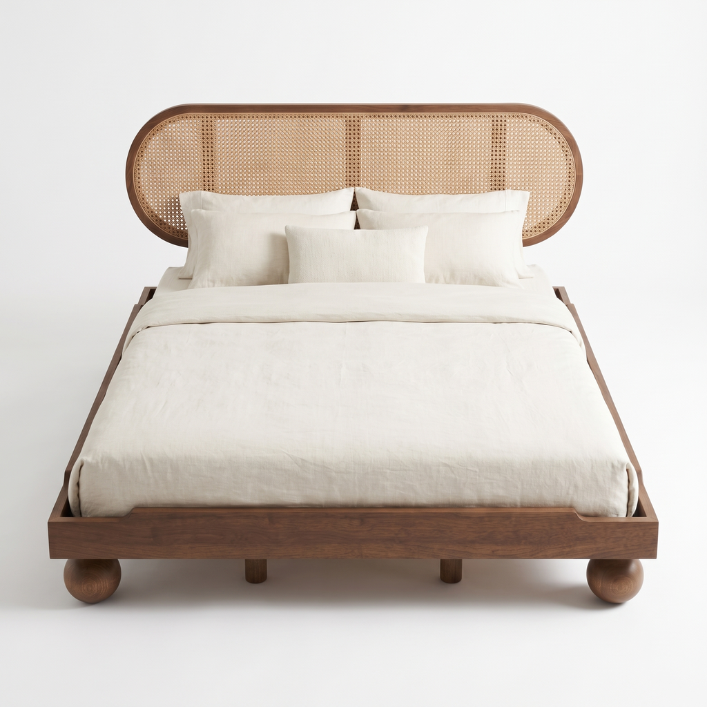 Ashford Grove Bed — White background angle 4