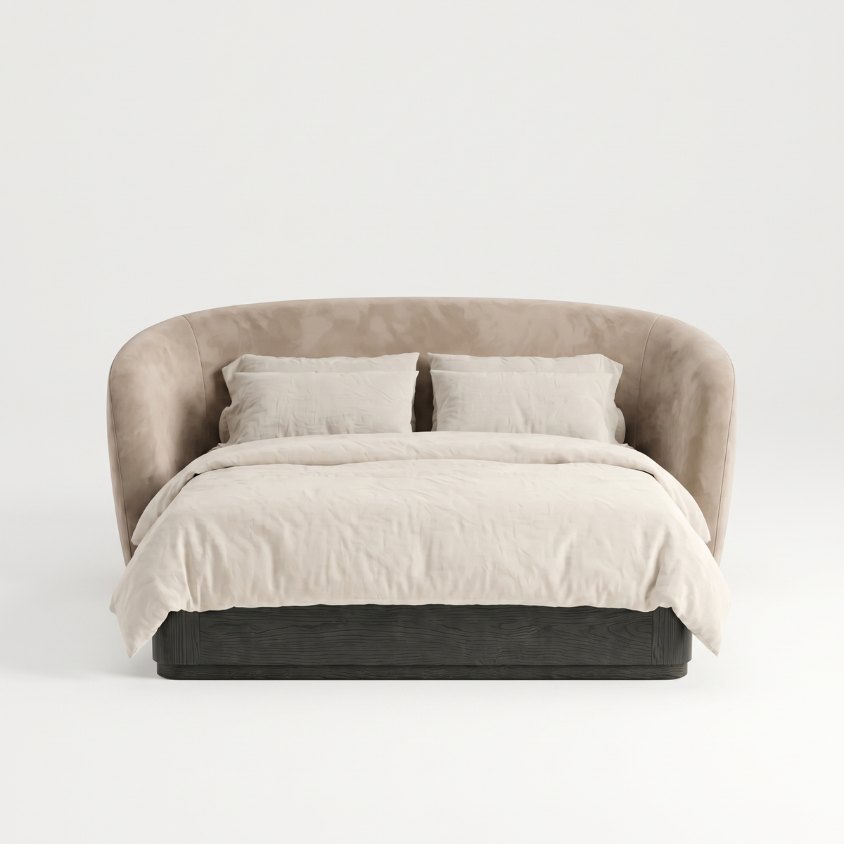Ashford Crest Bed — White background angle 1