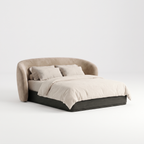 Ashford Crest Bed — White background angle 2