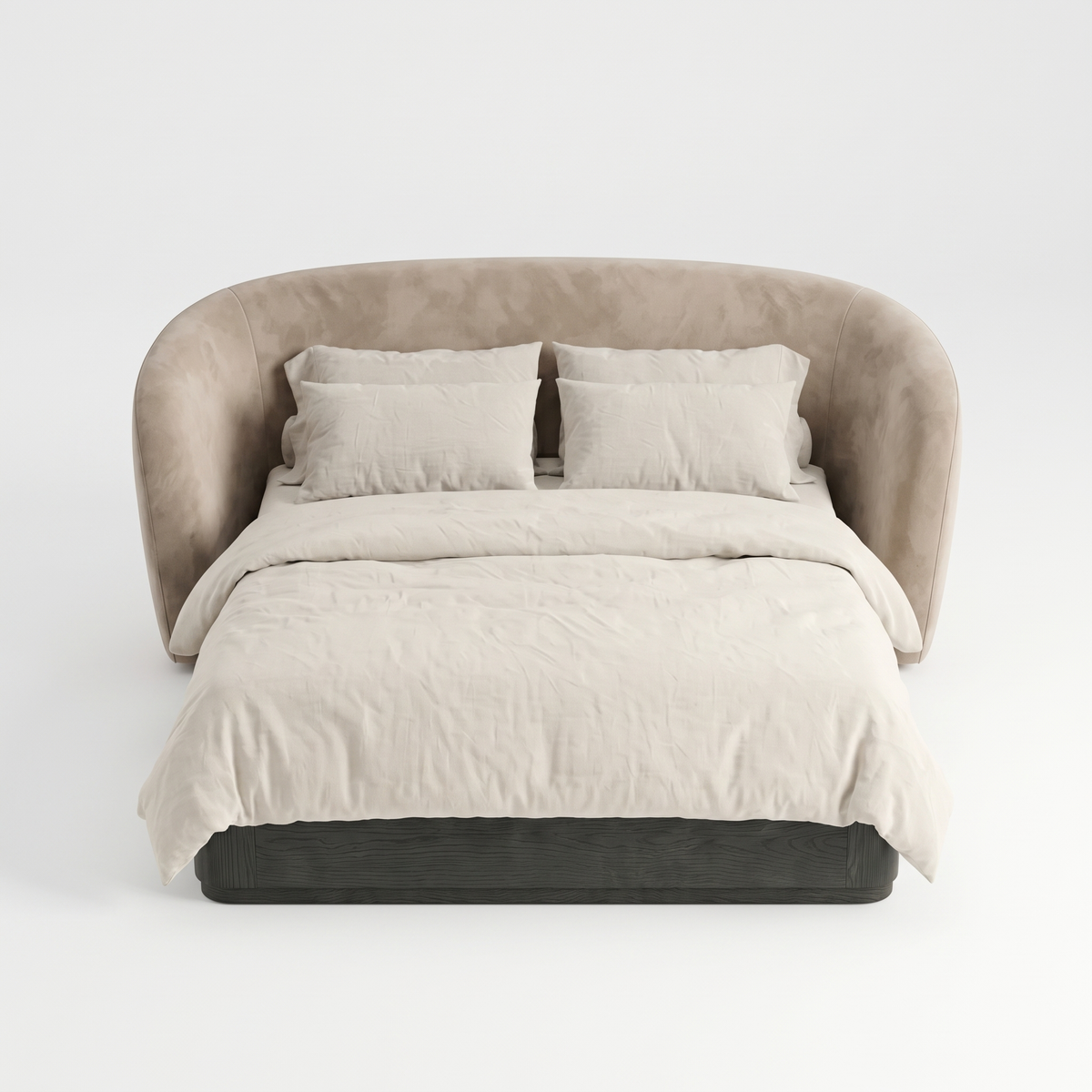 Ashford Crest Bed — White background angle 4