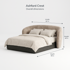 Ashford Crest Bed — Dimensions
