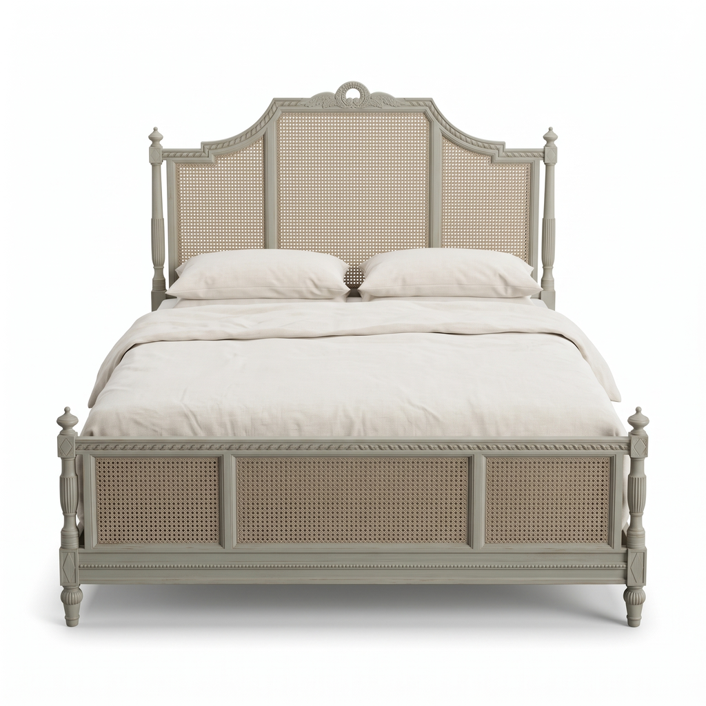 Ashford Heath Bed — White background angle 4