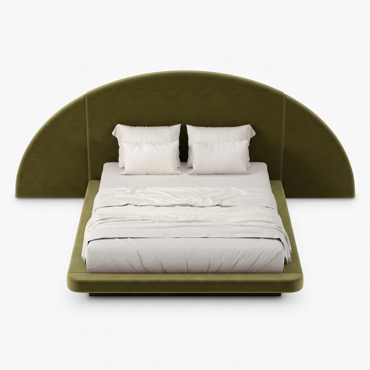Ashford Field Bed — White background angle 4
