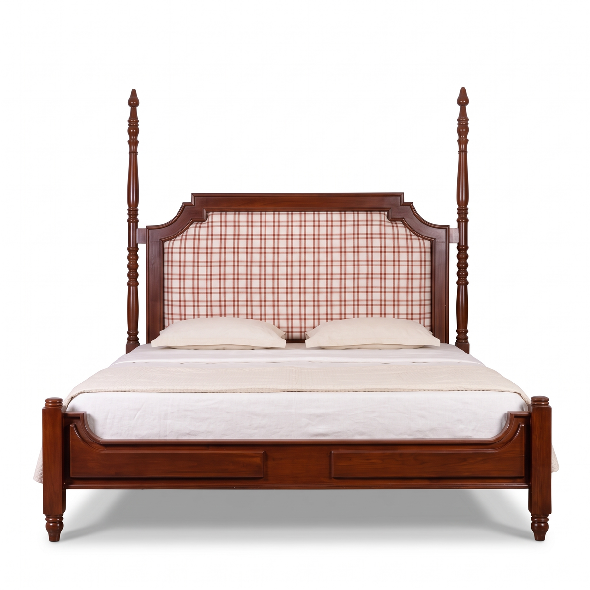 Ashford Wood Bed — White background angle 1