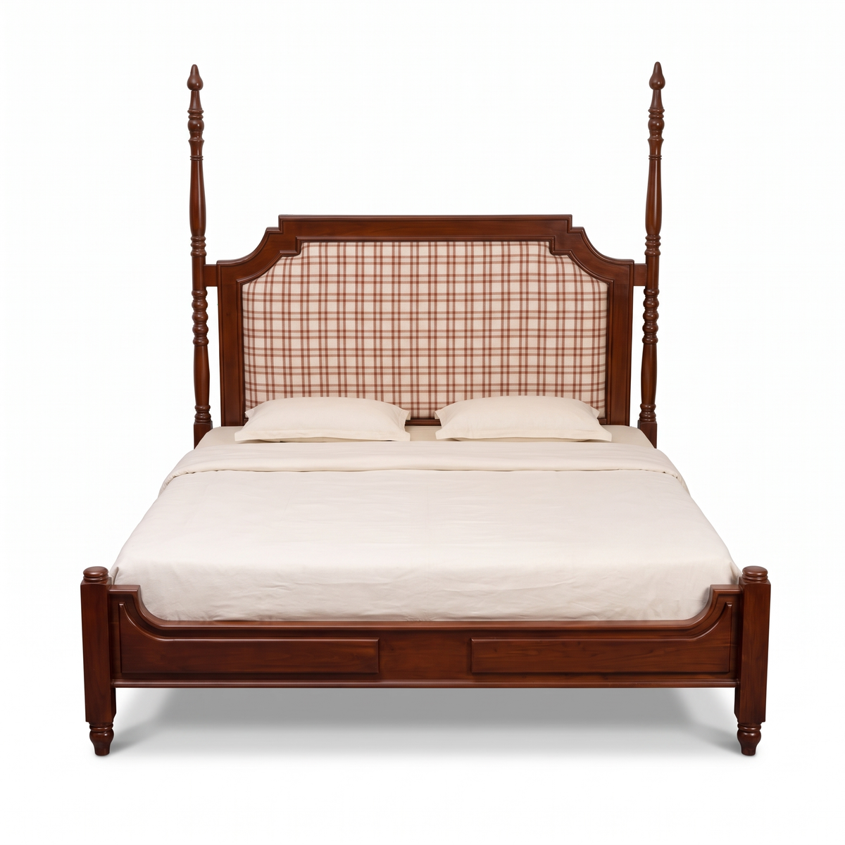 Ashford Wood Bed — White background angle 4