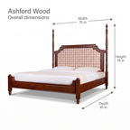 Ashford Wood Bed — Dimensions