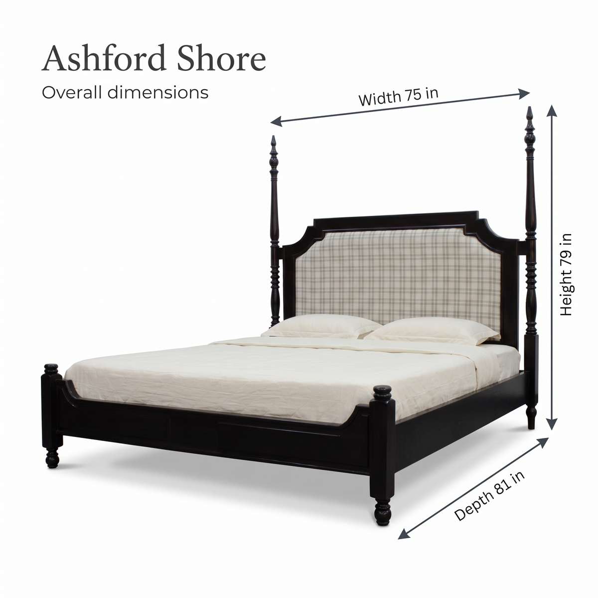 Ashford Shore Bed — Dimensions