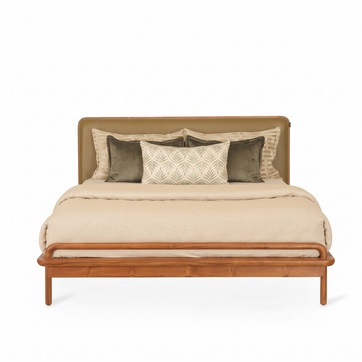 Ashford Stone Bed — White background angle 1