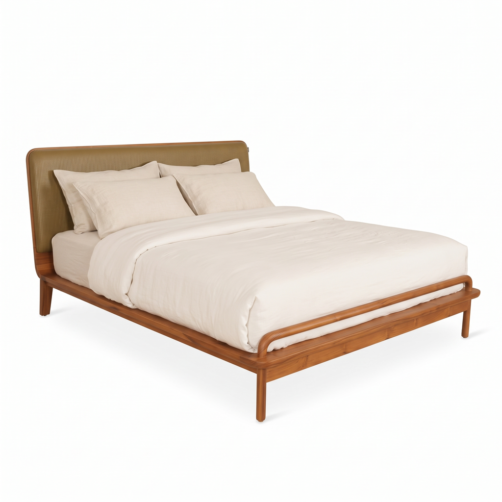 Ashford Stone Bed — White background angle 2