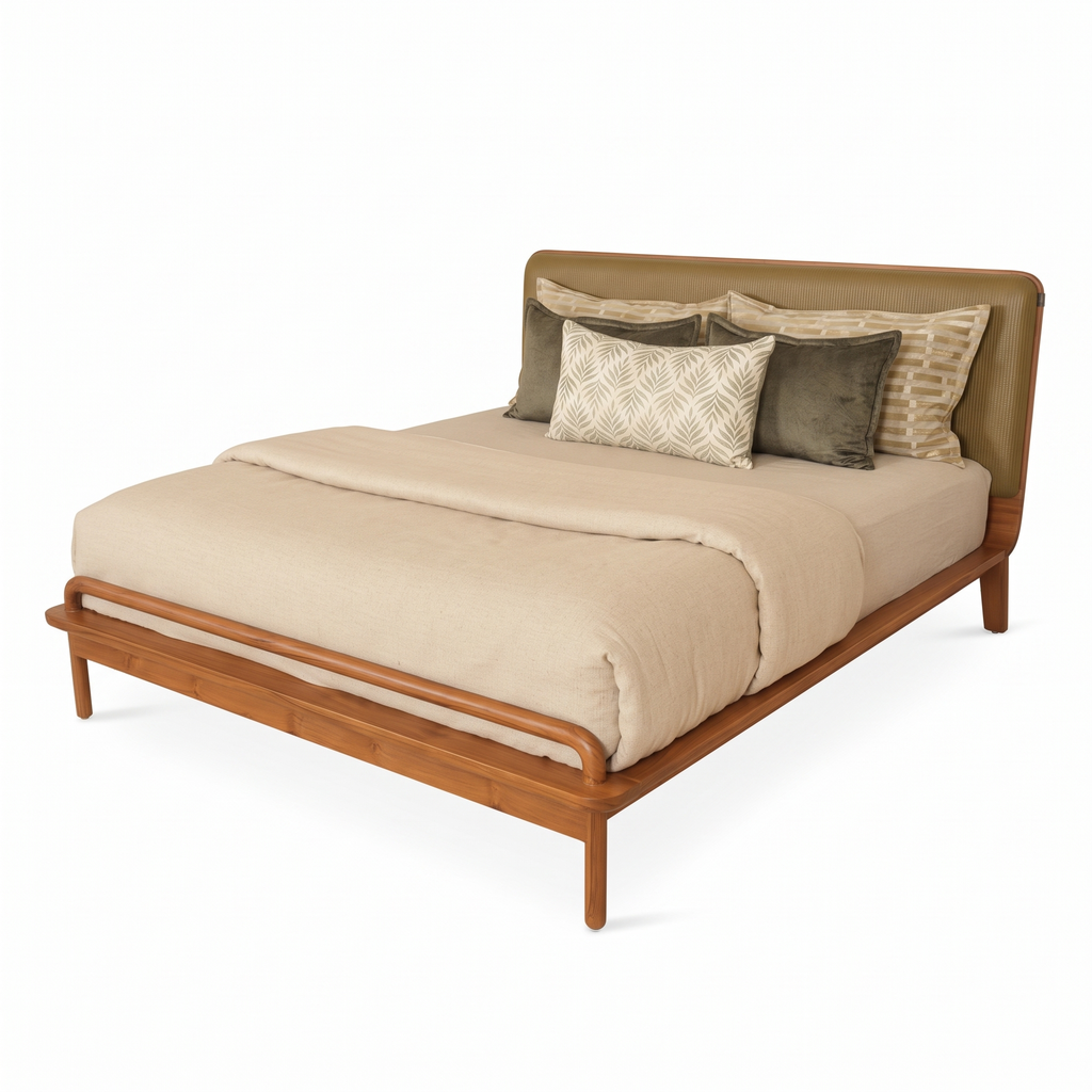 Ashford Stone Bed — White background angle 3
