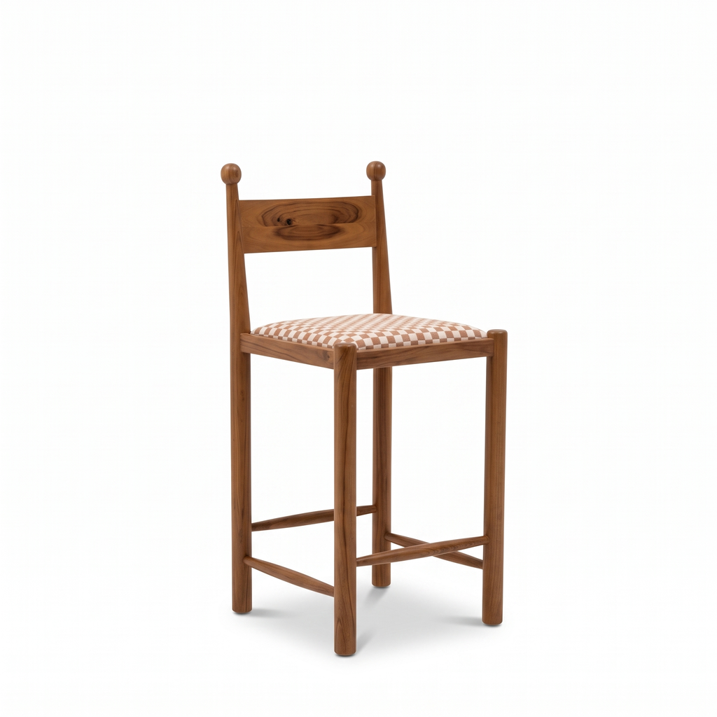 Arden Grove Bar Chair — White background angle 3