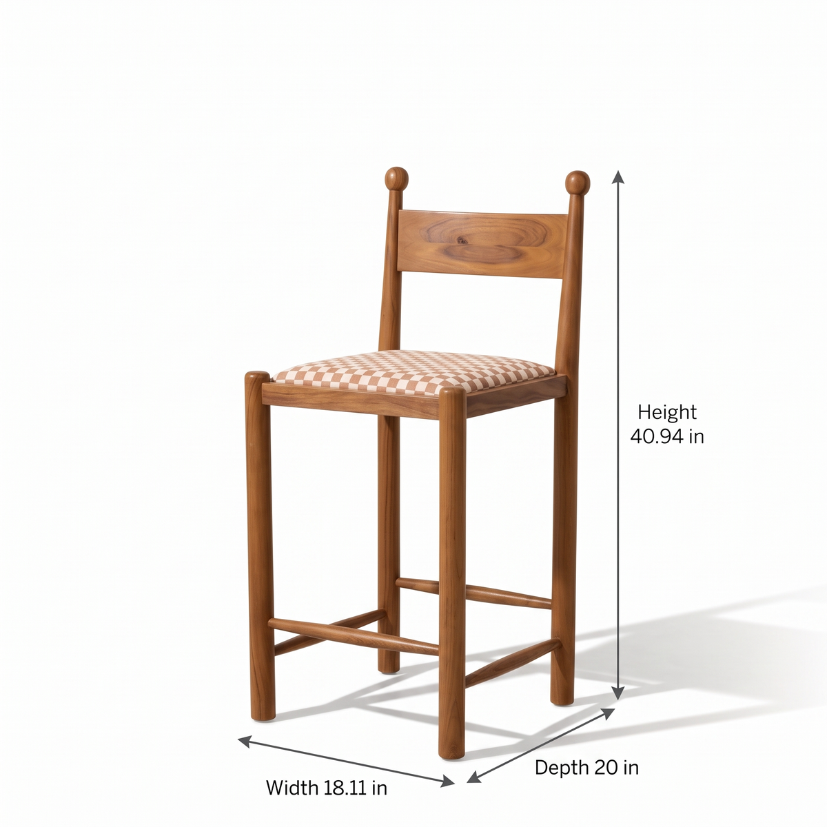 Arden Grove Bar Chair — Dimensions