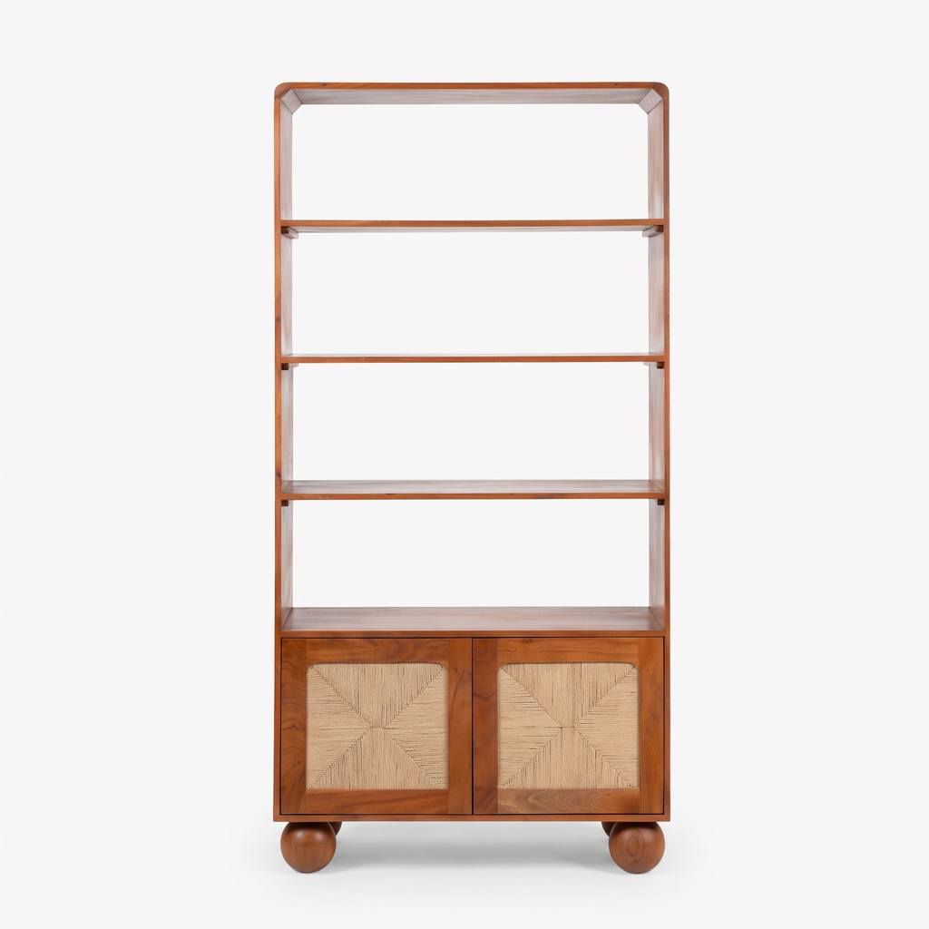 Belden Glen Bookcase — White background angle 1