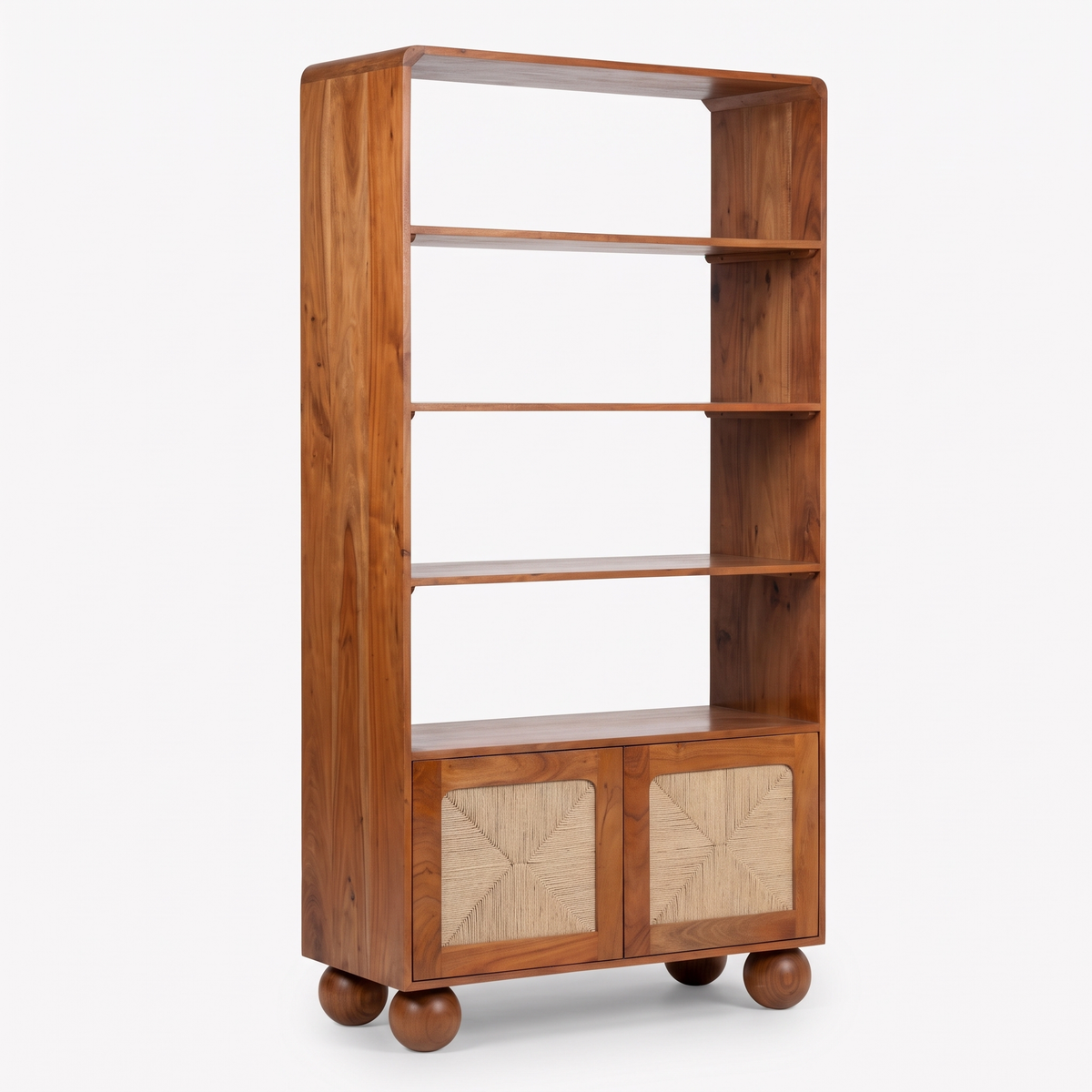 Belden Glen Bookcase — White background angle 2