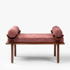 Aubrey Hill Bench — White background angle 1