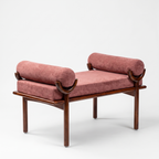 Aubrey Hill Bench — White background angle 2