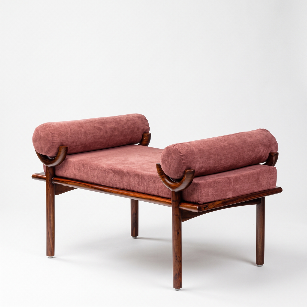 Aubrey Hill Bench — White background angle 3