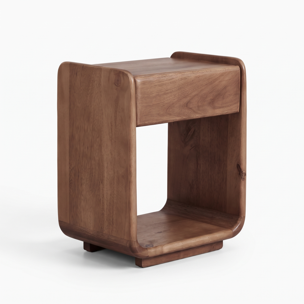 Aubrey Field Bedside Table — White background angle 2