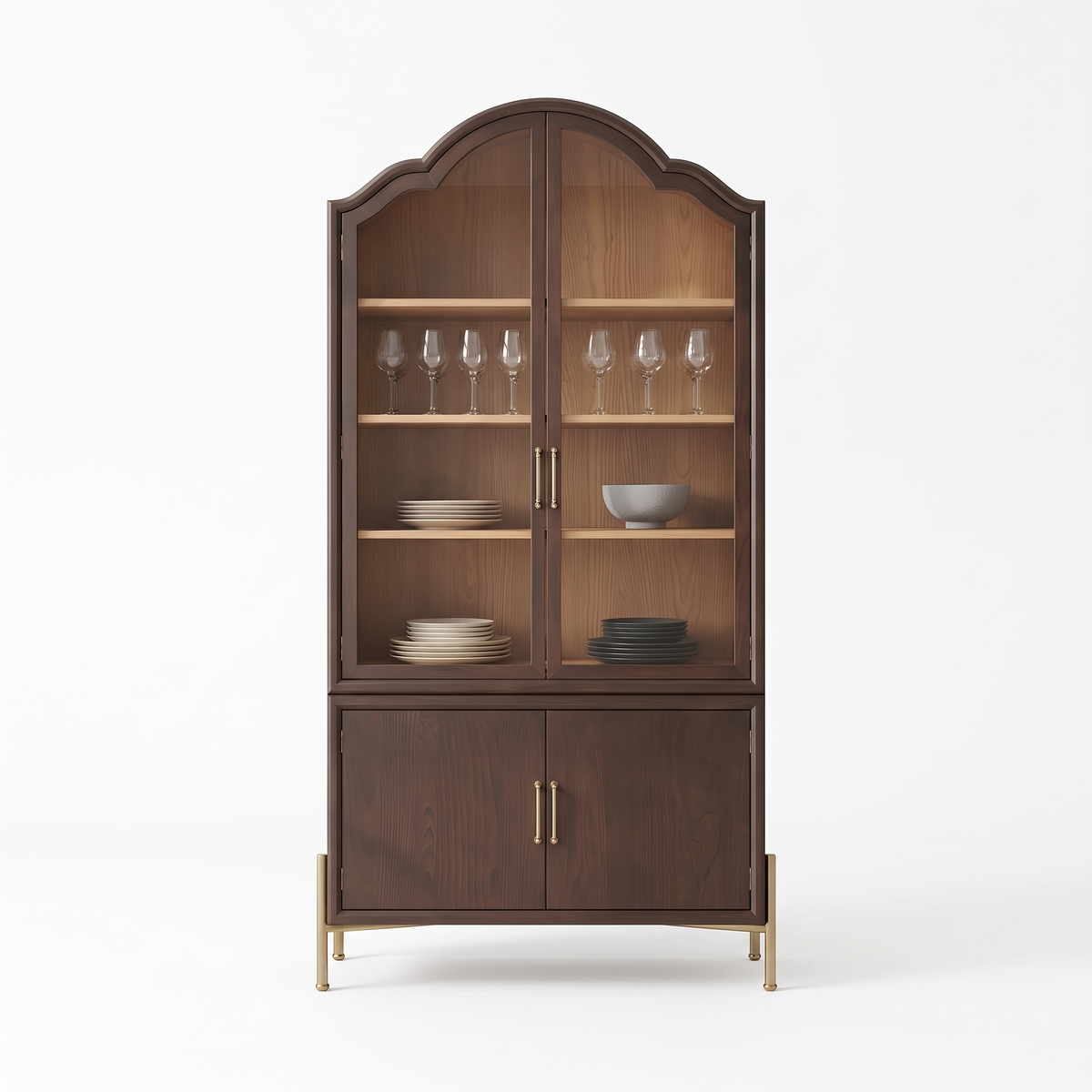 Cedar Meadow Crockery Cabinet — White background angle 1