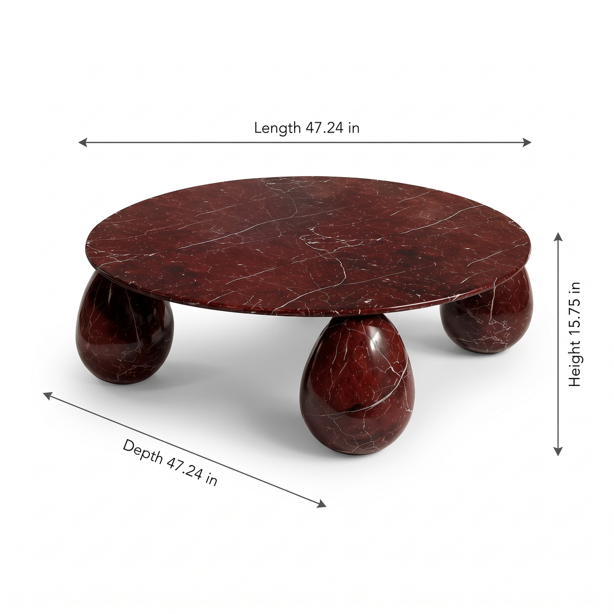 Calden Park Coffee Table — Dimensions